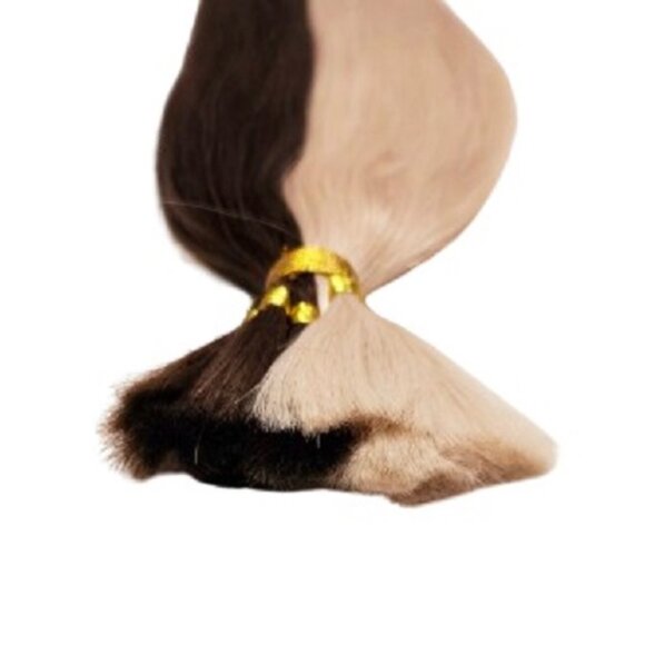 20″ 100 grams,10 Bundles, Human V-Light Bulk Hair Extensions(Loose Hair) #4/613 - Picture 4 of 6